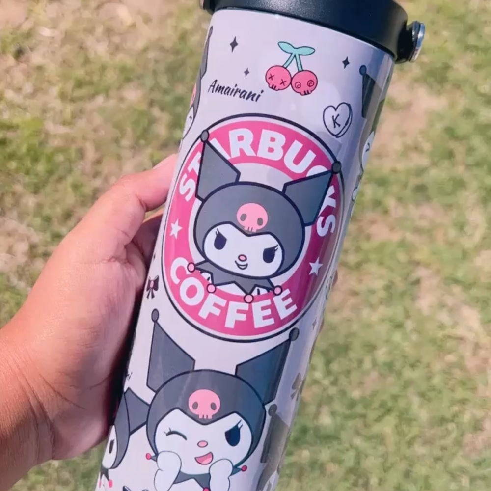 Starbucks Kuromi Stainless Steel Tumbler - Black and White